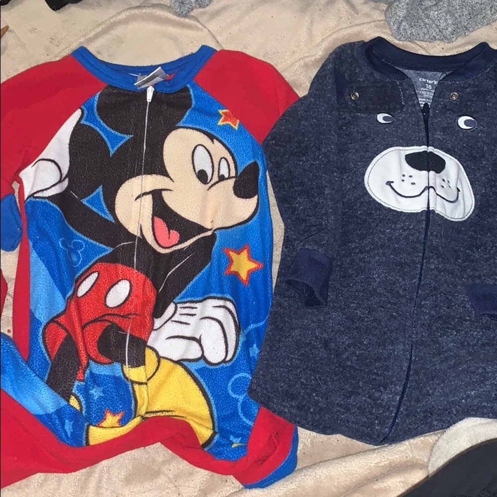 2 pairs onesie pajamas